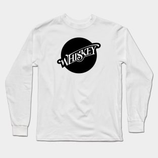 Whiskey Lettering Long Sleeve T-Shirt